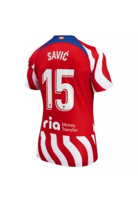 Fotbalové Dres Atletico Madrid Stefan Savic #15 Dámské Domácí Oblečení 2022-23 Krátký Rukáv